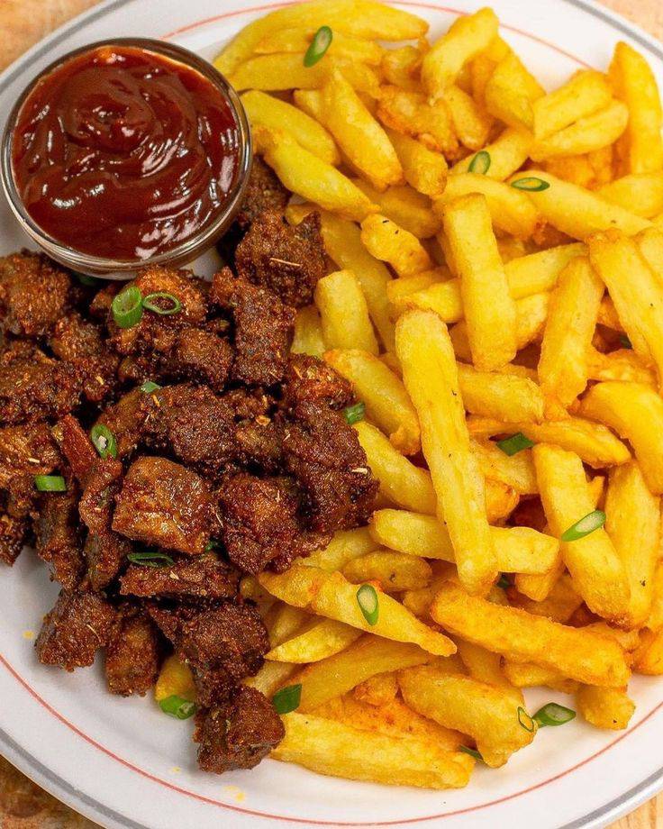Fried Irish Potatoes and fish